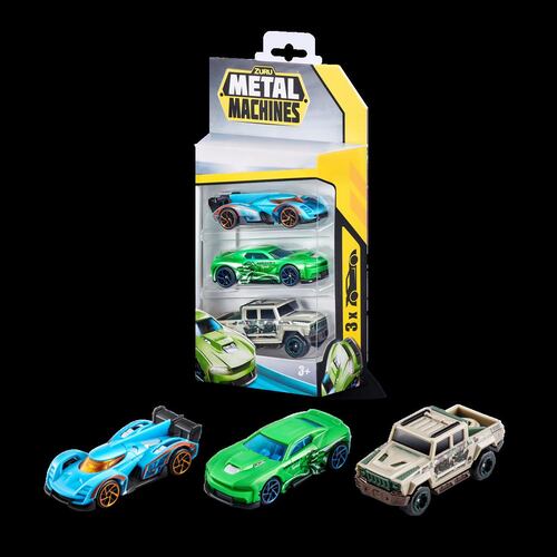 Set Metal Machines Autos a Escala Series 2 de Zuru 3 Piezas