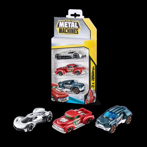 Set Metal Machines Autos a Escala Series 2 de Zuru 3 Piezas