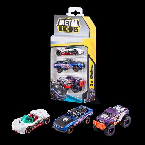 Set Metal Machines Autos a Escala Series 2 de Zuru 3 Piezas