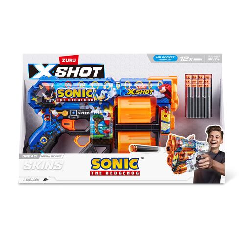Lanzador de Dardos ZURU  X-Shot  Sonic the Hedgehog Skin