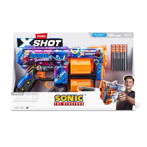 Lanzador de Dardos ZURU  X-Shot  Sonic the Hedgehog Skin