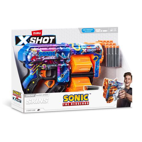 Lanzador de Dardos ZURU  X-Shot  Sonic the Hedgehog Skin
