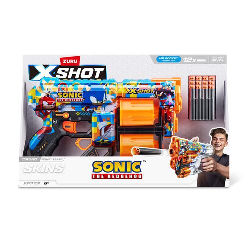 Lanzador de Dardos ZURU  X-Shot  Sonic the Hedgehog Skin
