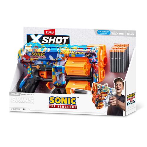 Lanzador de Dardos ZURU  X-Shot  Sonic the Hedgehog Skin