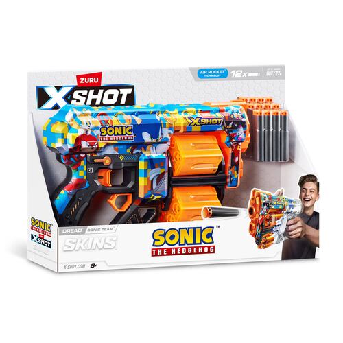 Lanzador de Dardos ZURU  X-Shot  Sonic the Hedgehog Skin