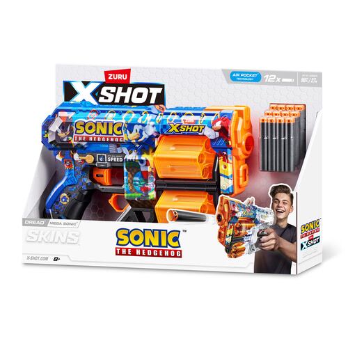 Lanzador de Dardos ZURU  X-Shot  Sonic the Hedgehog Skin