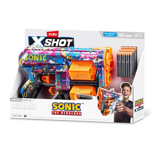 Lanzador de Dardos ZURU  X-Shot  Sonic the Hedgehog Skin