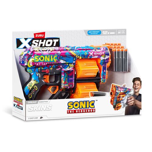 Lanzador de Dardos ZURU  X-Shot  Sonic the Hedgehog Skin