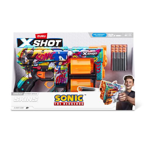 Lanzador de Dardos ZURU  X-Shot  Sonic the Hedgehog Skin