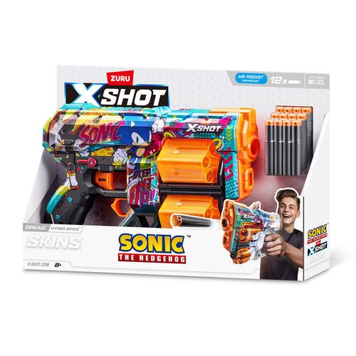 Lanzador de Dardos ZURU  X-Shot  Sonic the Hedgehog Skin