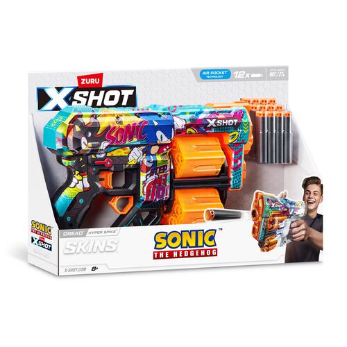 Lanzador de Dardos ZURU  X-Shot  Sonic the Hedgehog Skin