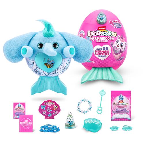 Peluche colecionable ZURU Rainbocorns Mermaidcorn Surprise