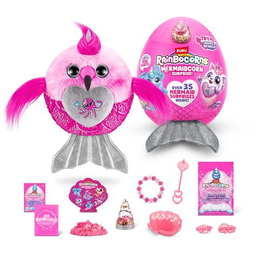 Peluche colecionable ZURU Rainbocorns Mermaidcorn Surprise