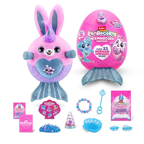 Peluche colecionable ZURU Rainbocorns Mermaidcorn Surprise