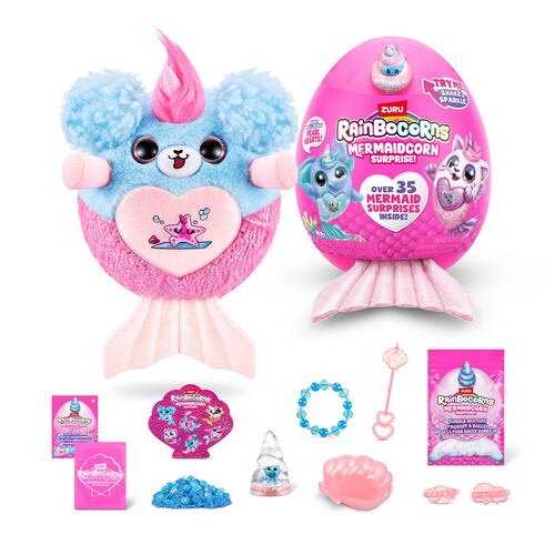 Peluche colecionable ZURU Rainbocorns Mermaidcorn Surprise