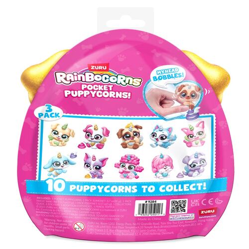 Figura Coleccionable Rainbocorns Pocket Puppycorn Series 1 de Zuru