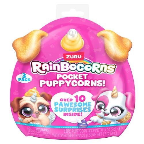 Figura Coleccionable Rainbocorns Pocket Puppycorn Series 1 de Zuru