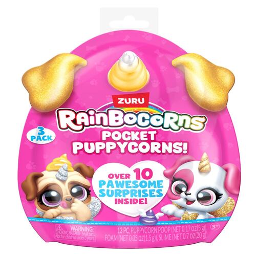 Figura Coleccionable Rainbocorns Pocket Puppycorn Series 1 de Zuru