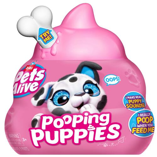 Peluche Coleccionable Pooping Puppies Pets Alive Plush de Zuru