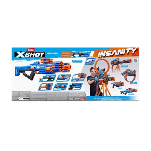 Lanzador X-shot Insanity Series 1 Berzerko 8 de Zuru