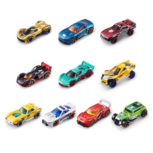 Set Metal Machines Autos a Escala de Zuru 5 Piezas
