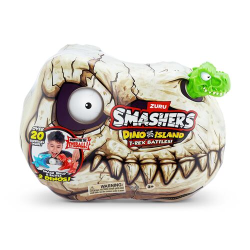 Set de Figuras ZURU Smashers Dino Island T-Rex Battles Mini