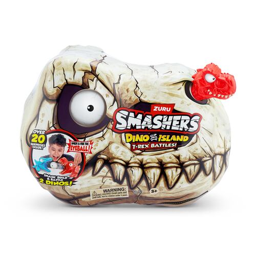 Set de Figuras ZURU Smashers Dino Island T-Rex Battles Mini