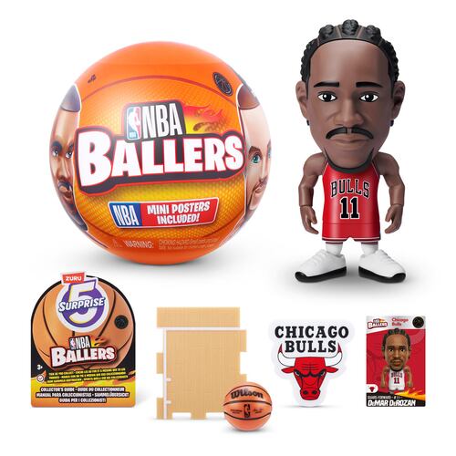 Figura Coleccionable Sorpresa ZURU de Jugadores de la NBA con Accesorios Incluidos
