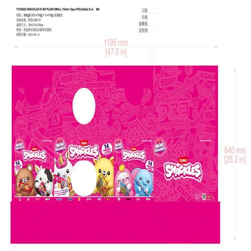 Figura Coleccionable Snackles Mini Brands Int Wave 2 Plush de Zuru