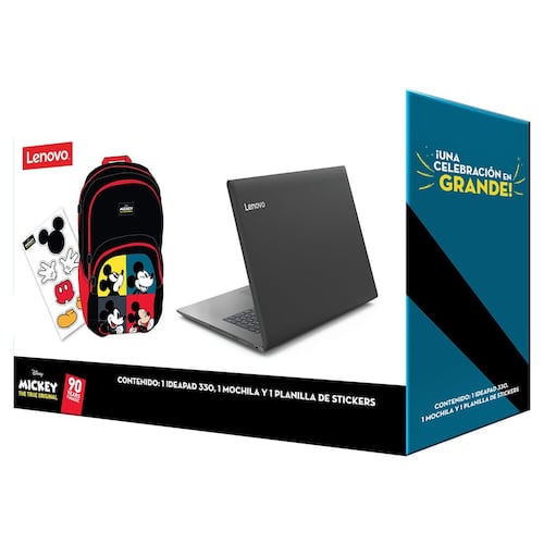 Paquete Mickey Laptop Lenovo + Mochila