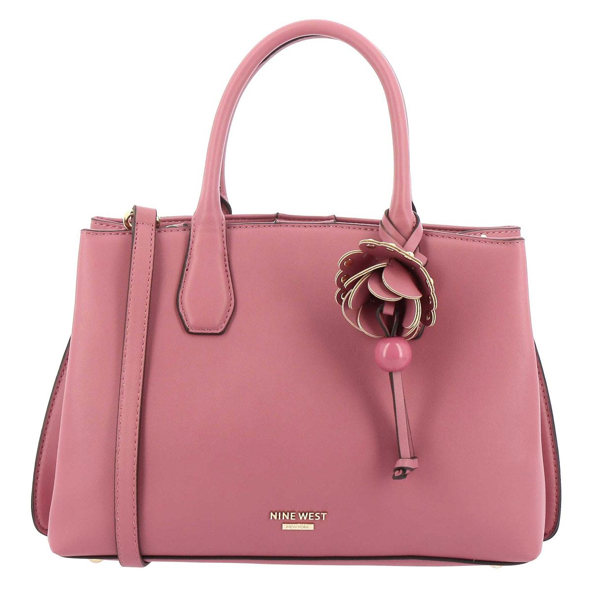 Bolso satchel Nine West rosa
