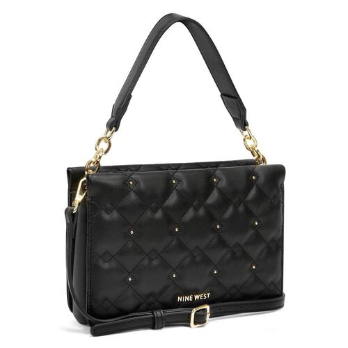 Bolso Negro De Hombro Con Asa De Cadena Nine West