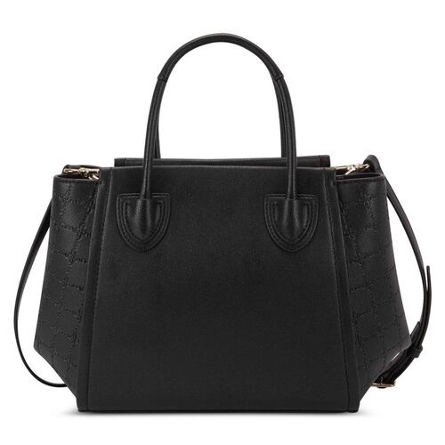 Bolsa satchel Nine West color negro Modelo NPD125006