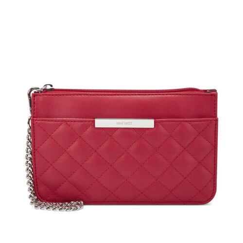 Cartera wristlet Nine west color rojo Modelo NXQ539364