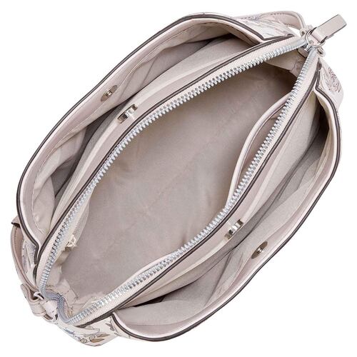 Bolsa cross body Nine West color Blanco/Multi Modelo NYF542769