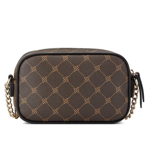 Bolsa cross body NINE WEST color Cafe/Multicolor Modelo NGL127372