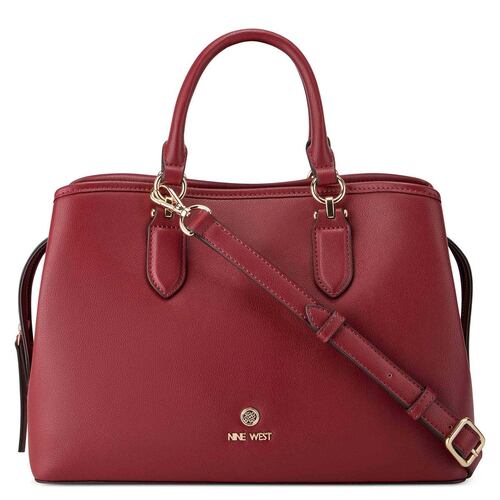 Bolsa satchel color Vino para mujer NINE WEST