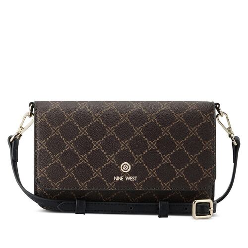 Cartera Nine West color Café/Negro para mujer