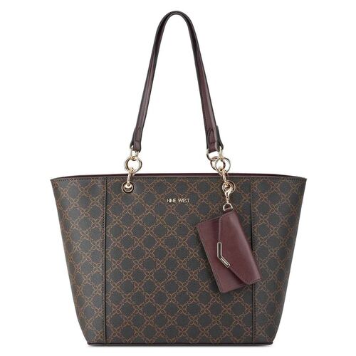 Bolsa tote color Cafe/Vino para mujer NINE WEST