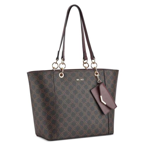 Bolsa tote color Cafe/Vino para mujer NINE WEST