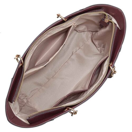 Bolsa tote color Cafe/Vino para mujer NINE WEST