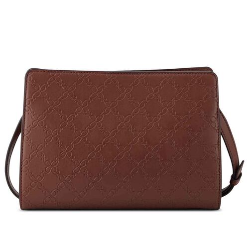 Bolsa cross body color Cafe para mujer NINE WEST