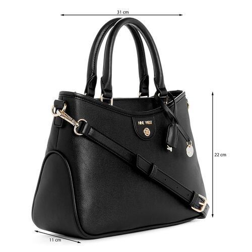 Bolso Satchel Nine West Negro para Mujer
