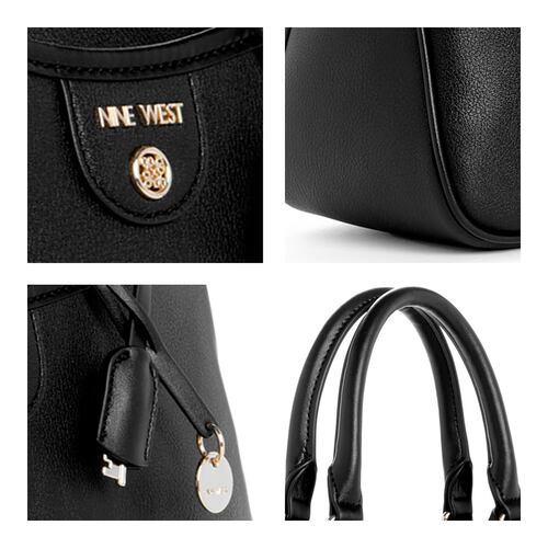 Bolso Satchel Nine West Negro para Mujer