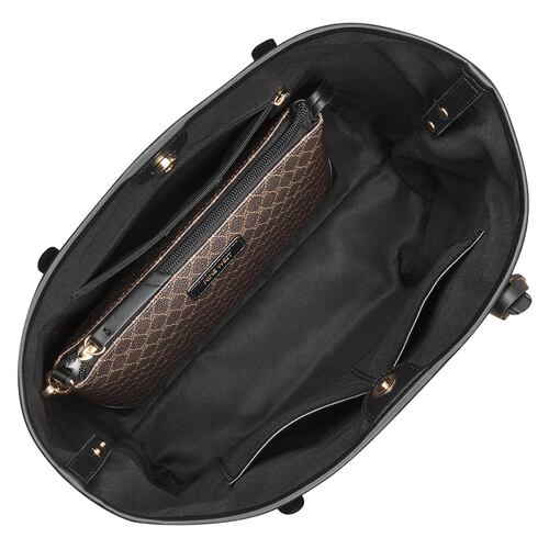 Bolsa Tote Nine West Café con Negro para Mujer
