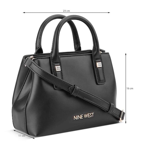 Bolsa Satchel Nine West Negro para Mujer