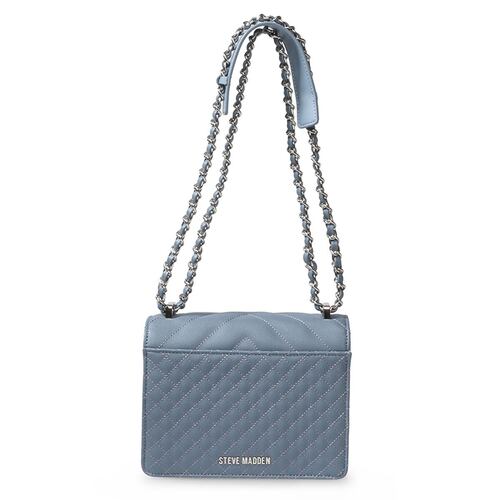 Bolsa Steve Madden crossbody color azul modelo bamara blu