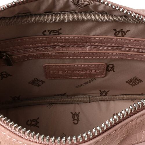 Steve Madden Rosi Heart Crossbody Bag – Faux Leather Heart-Shaped Purse With Detachable Pouch