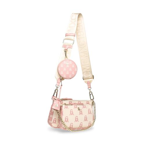 Bolsa crossbody rosa claro multi Steve Madden