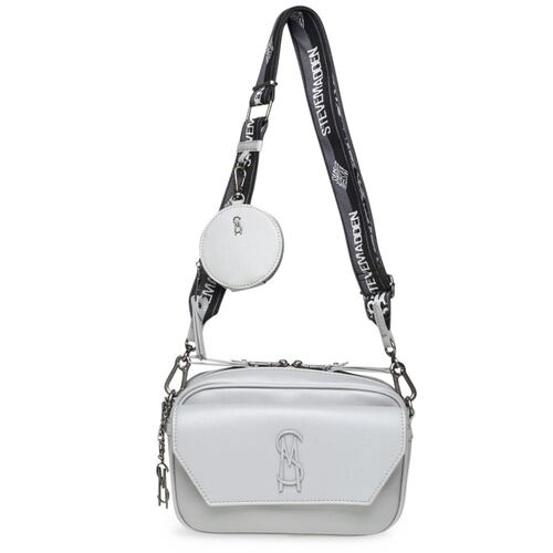 Bolsa Steve Madden camera case color gris blight  gryfa blight  gryfa